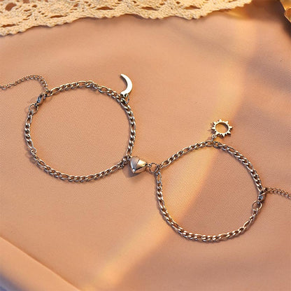 Sun and Moon Stainless Steel Bracelets