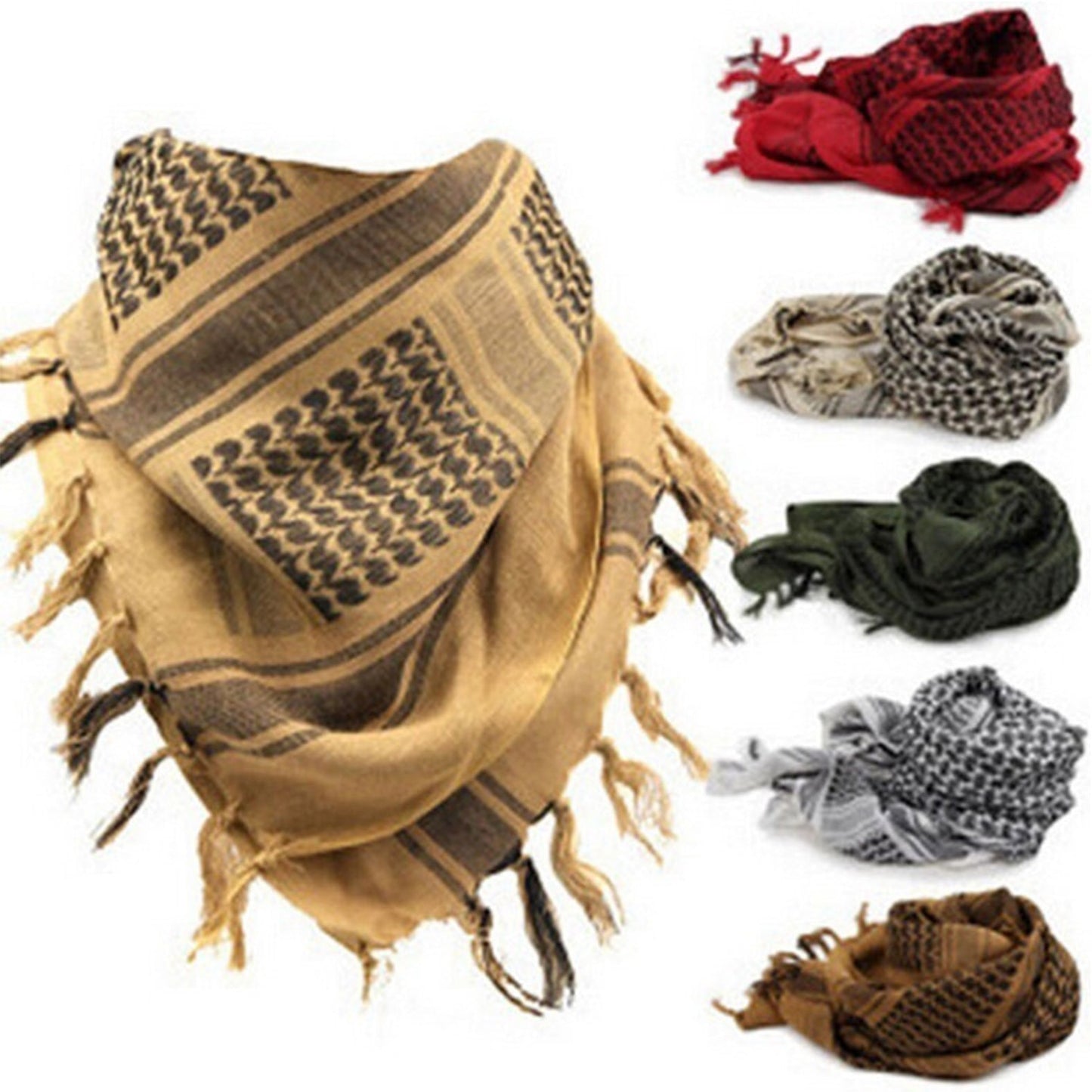 1 Pack Muslim Hijab Tactical Desert Arab Scarf