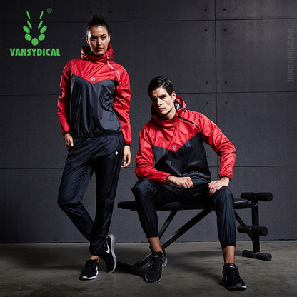 Sauna Suit Men Gym Clothing Set Hoodies Pullover Sportswear