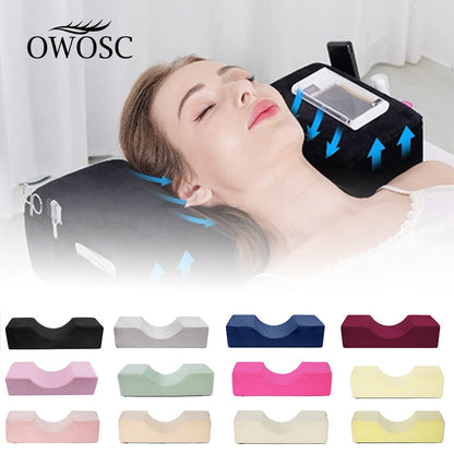 Professional Lash Pillow Neck Support Eyelash Pillow Soft Grafting Eyelashes Memory Foam Eyelash Extension Pillow Makeup Salon