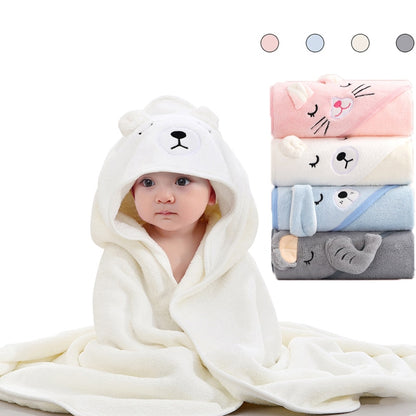 Kleinkind Baby Mit Kapuze Handtücher Neugeborenen Kinder Bademantel Super Weich Bad Handtuch Decke Warmen Schlaf Swaddle Wrap für Infant Jungen Mädchen